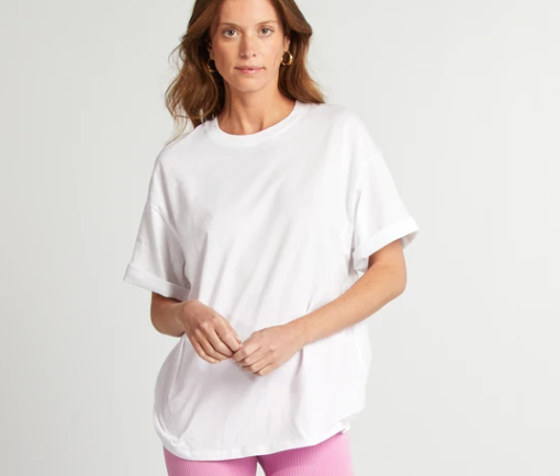 t shirt blanc oversize kiabi