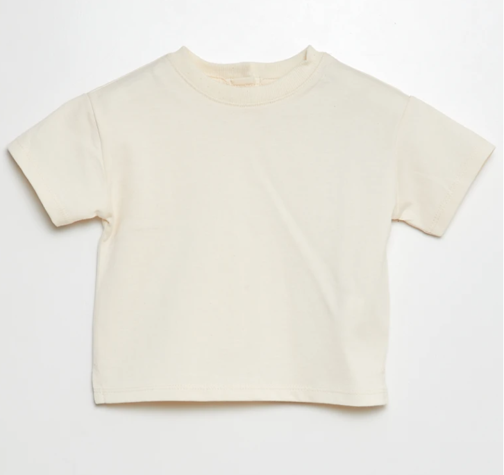 t shirt blanc uni oversize kiabi
