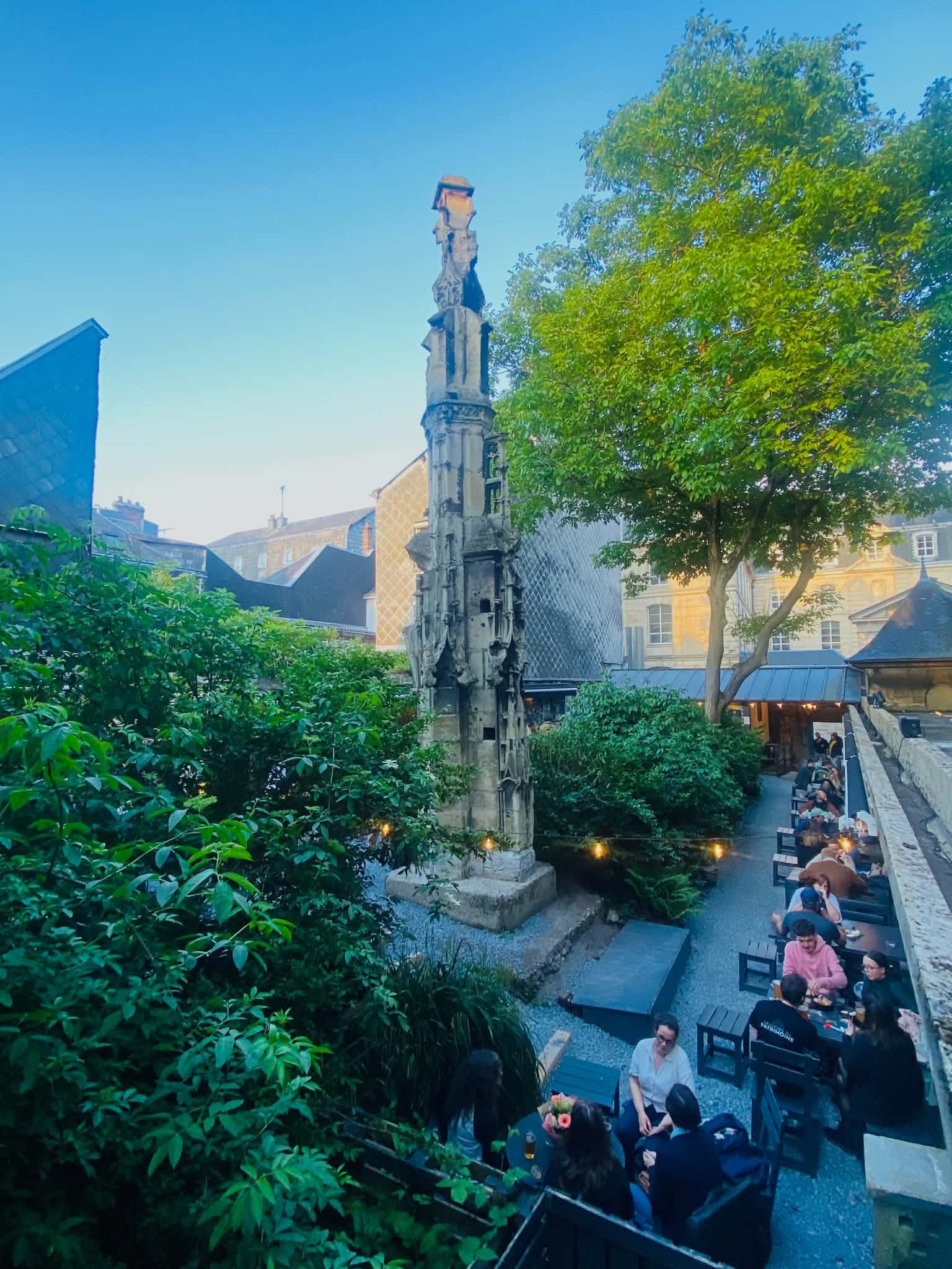 extérieur, jardin privatif, rouen, saint-nicaise, guinguette