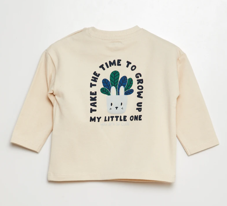 t shirt manches longues motif kiabi